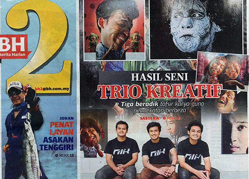Art Trio: The Nik Brothers was listing in Berita Harian on April 2015