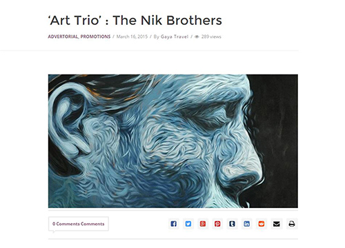 Art Trio: The Nik Brothers was listing in Gaya Travel on March 2015