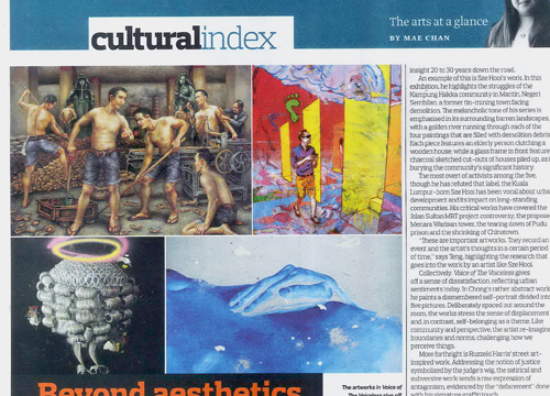 Voice of Voiceless : Group Exhibition was listed in The Edge on May 2016