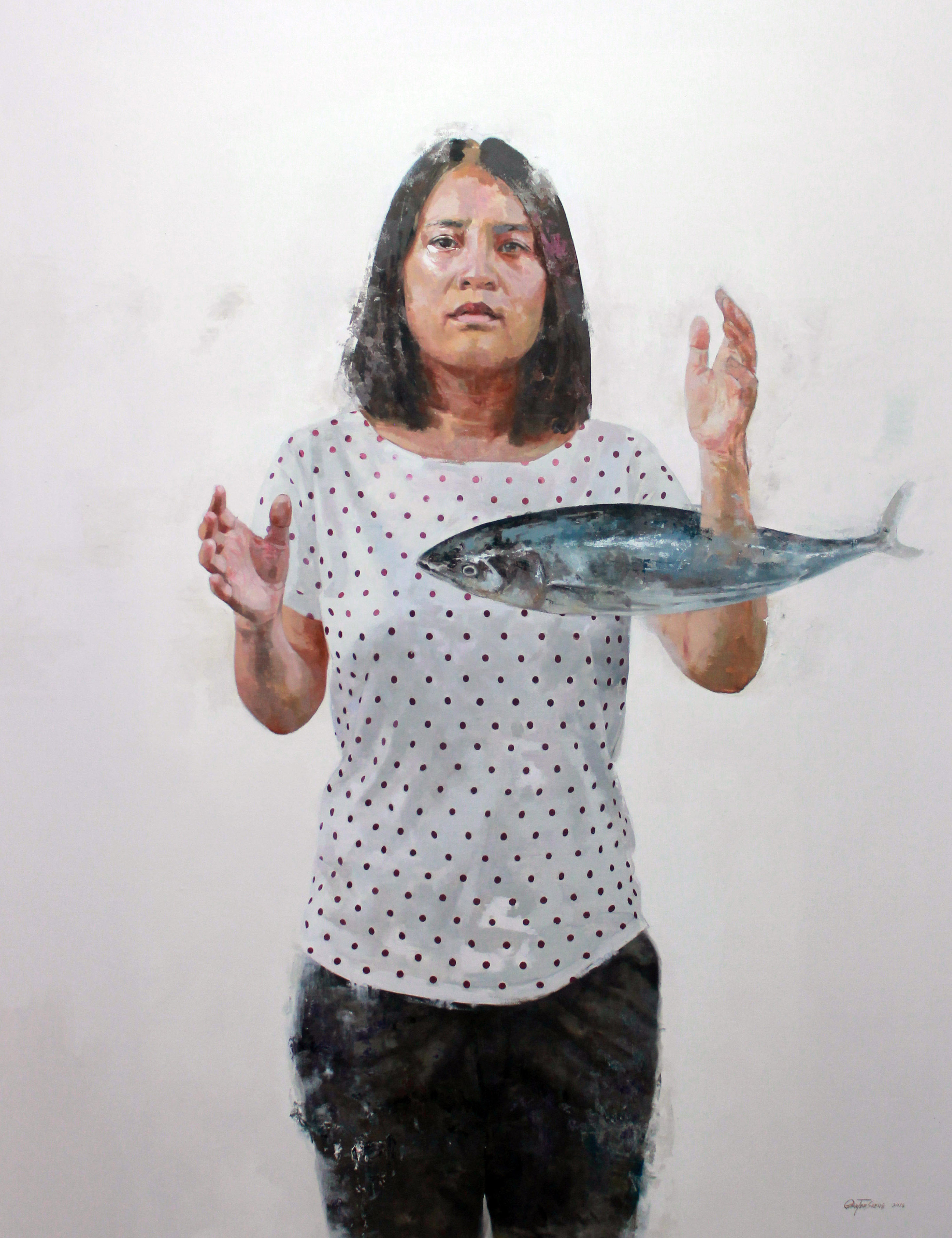 Woman with fish