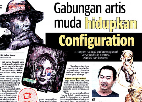 Configuration 2014 : Group Exhibition was listing in Berita Harian on May 2014
