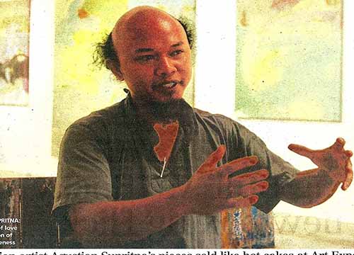 Solo Exhibition by Agustian Supriatna at Art Expo Malaysia 2012 was listing in Malay Mail on Oct 2012