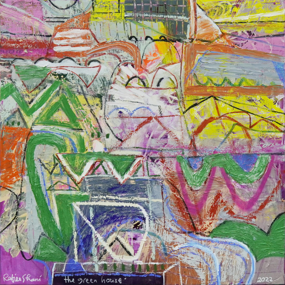 The Green House 122x122cm – Rafiee Ghani PREVIEW