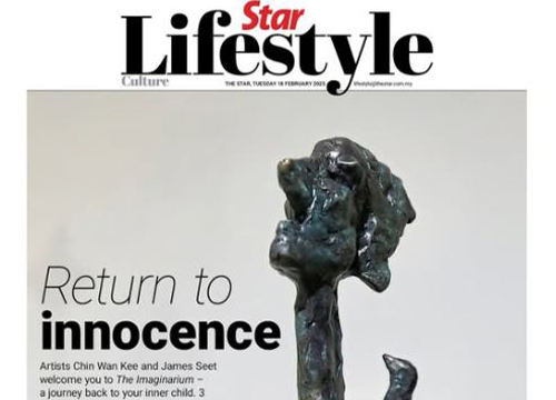 ‘The Imaginarium’ by Chin Wan Kee and James Seet, was listing in Starlifestyle by The Star on February 2025