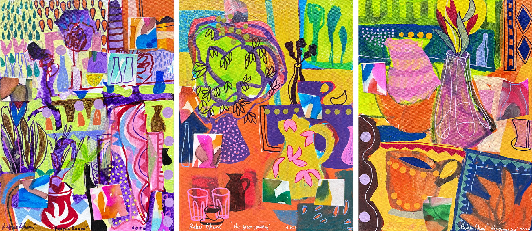 Purple Room, The Green Painting & The Orange Cup