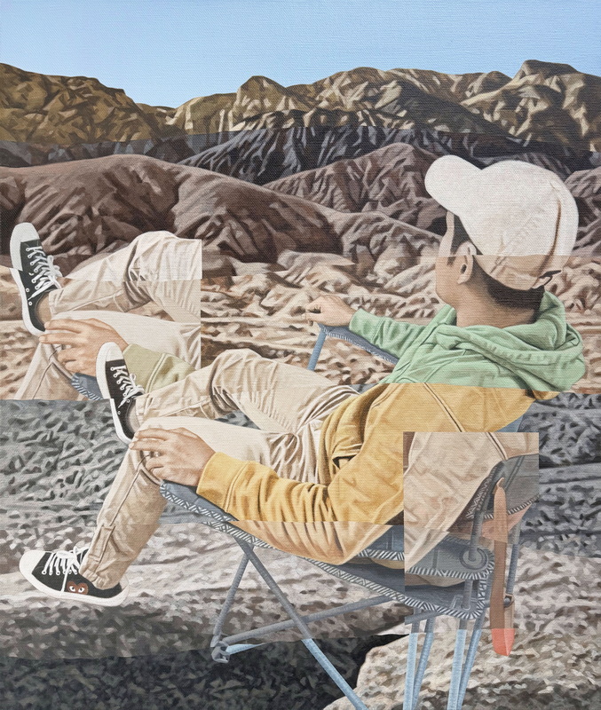 Living Together, Figure and Mountain