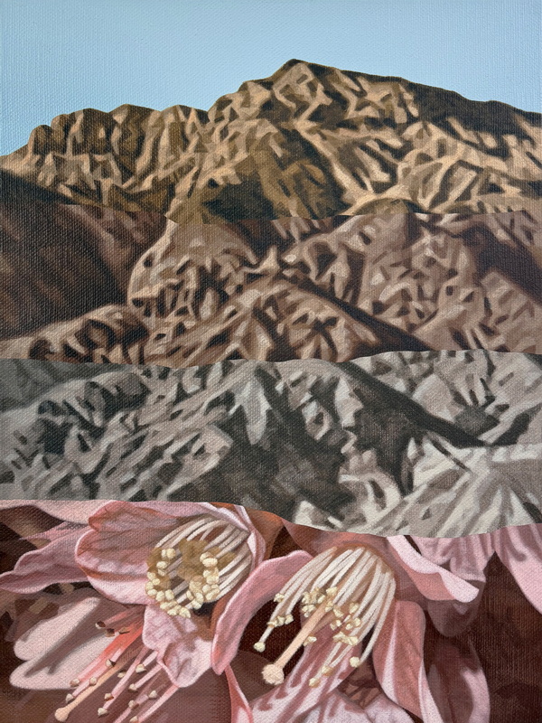 Living Together, Mountain and Two Flowers