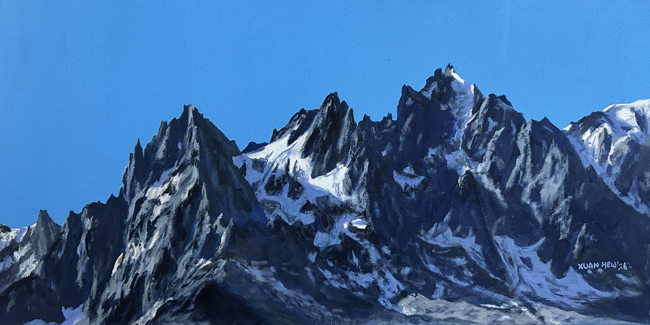 How Blue Is The Sky, Aiguille Du Plan. 3673. No.4