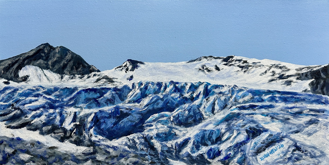 How Blue Is The Sky, Glacier Du Tour, 2150m. No.2 