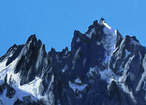 How Blue Is The Sky, Aiguille Du Plan. 3673. No.4