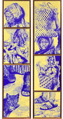 Jemuran Masin & Penjaja Pasar