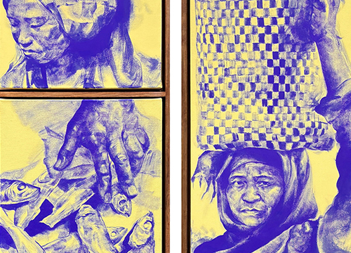 Jemuran Masin & Penjaja Pasar